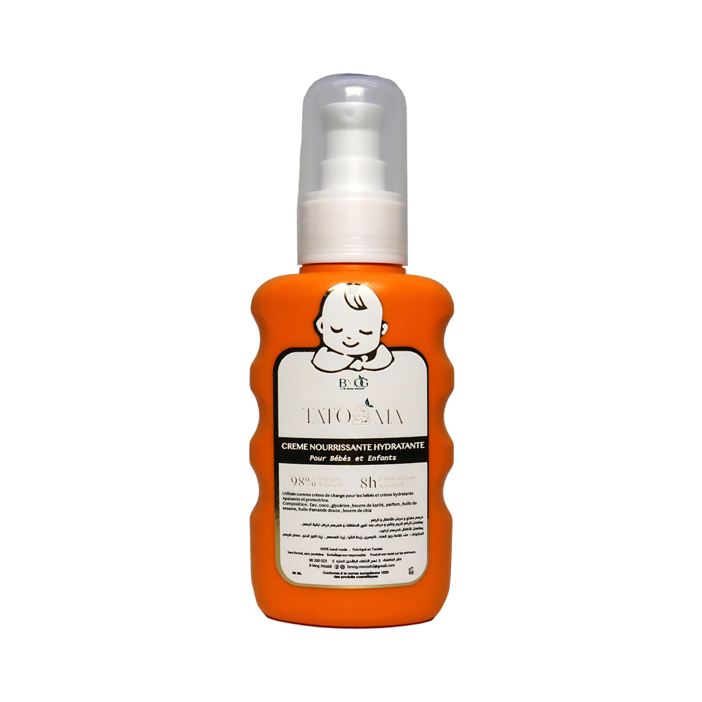 Crème de Change Nourrissante et Hydratante pour Bébés et Enfants