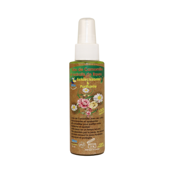 Lotion Rafraîchissante Aux Extraits de Camomille et Rose
